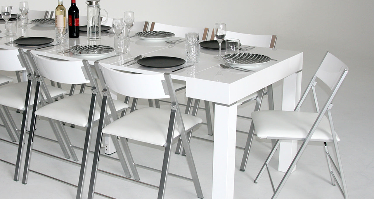 AMICO Extendable Dining Table - 4 Leaves Product | Space Saving Furniture Australia
