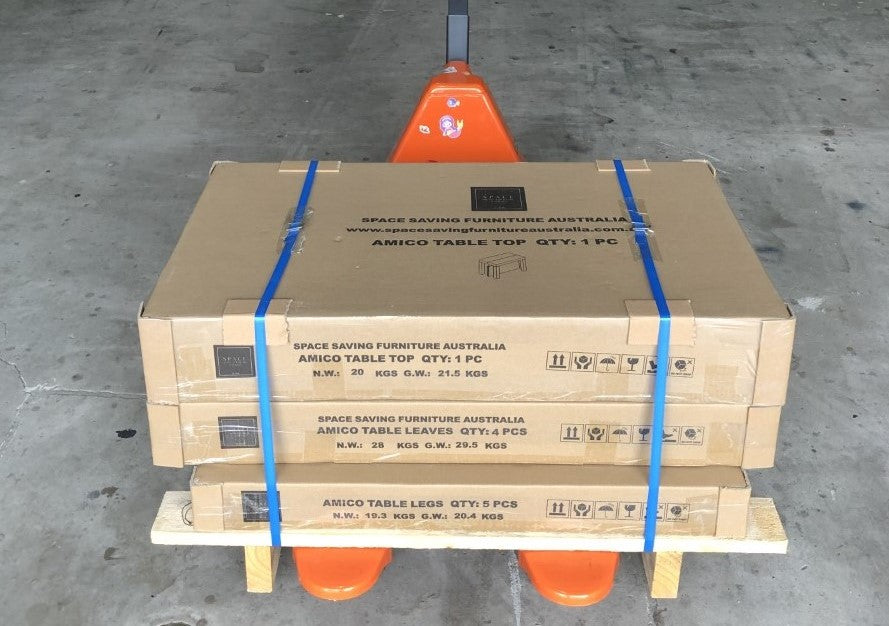 AMICO Extendable Dining Table - 5 Leaves Shipping | Space Saving Furniture Australia