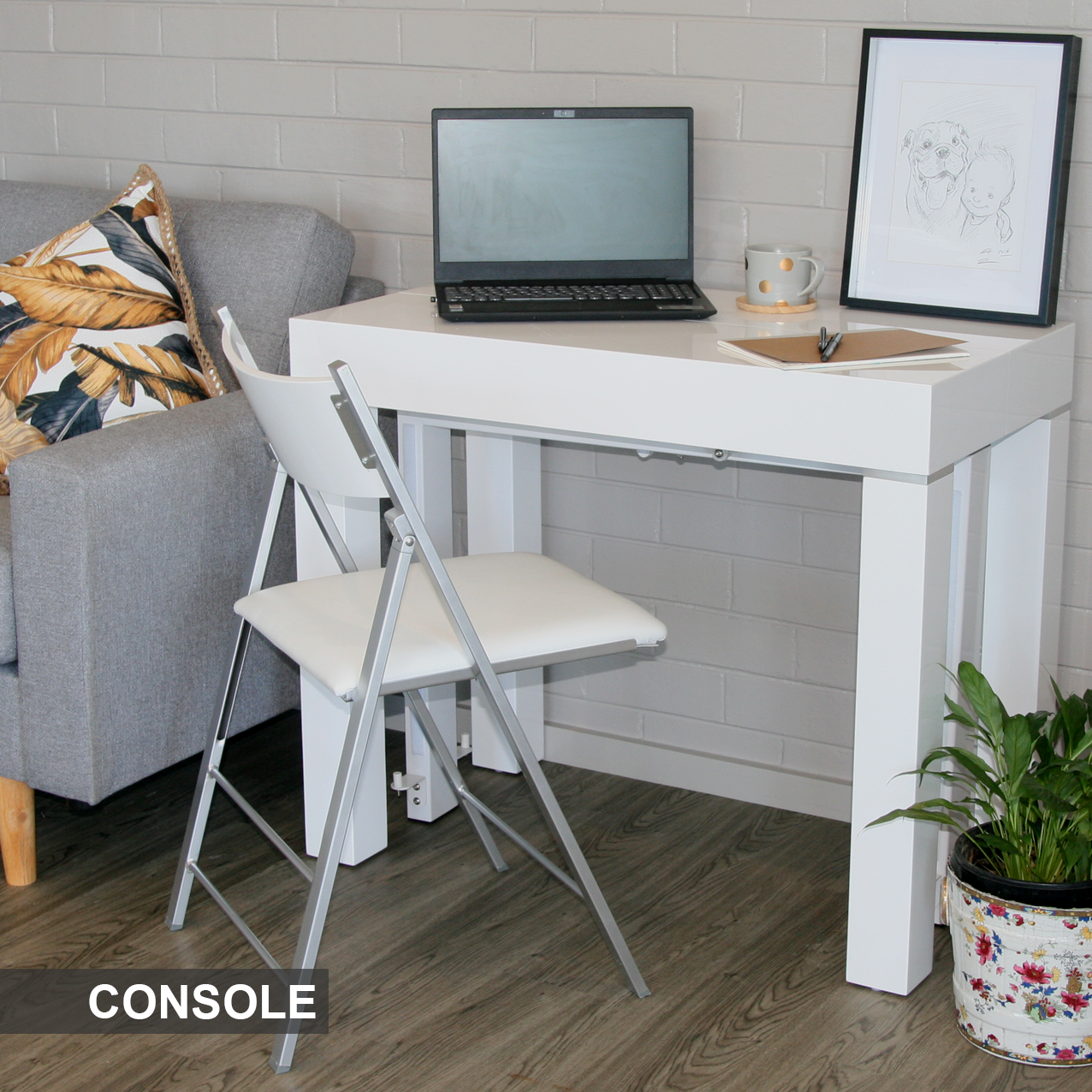 AMICO Extendable Dining Table - 5 Leaves 2 | Space Saving Furniture Australia