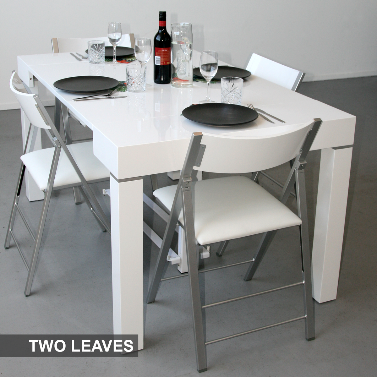 AMICO Extendable Dining Table - 5 Leaves 5 | Space Saving Furniture Australia