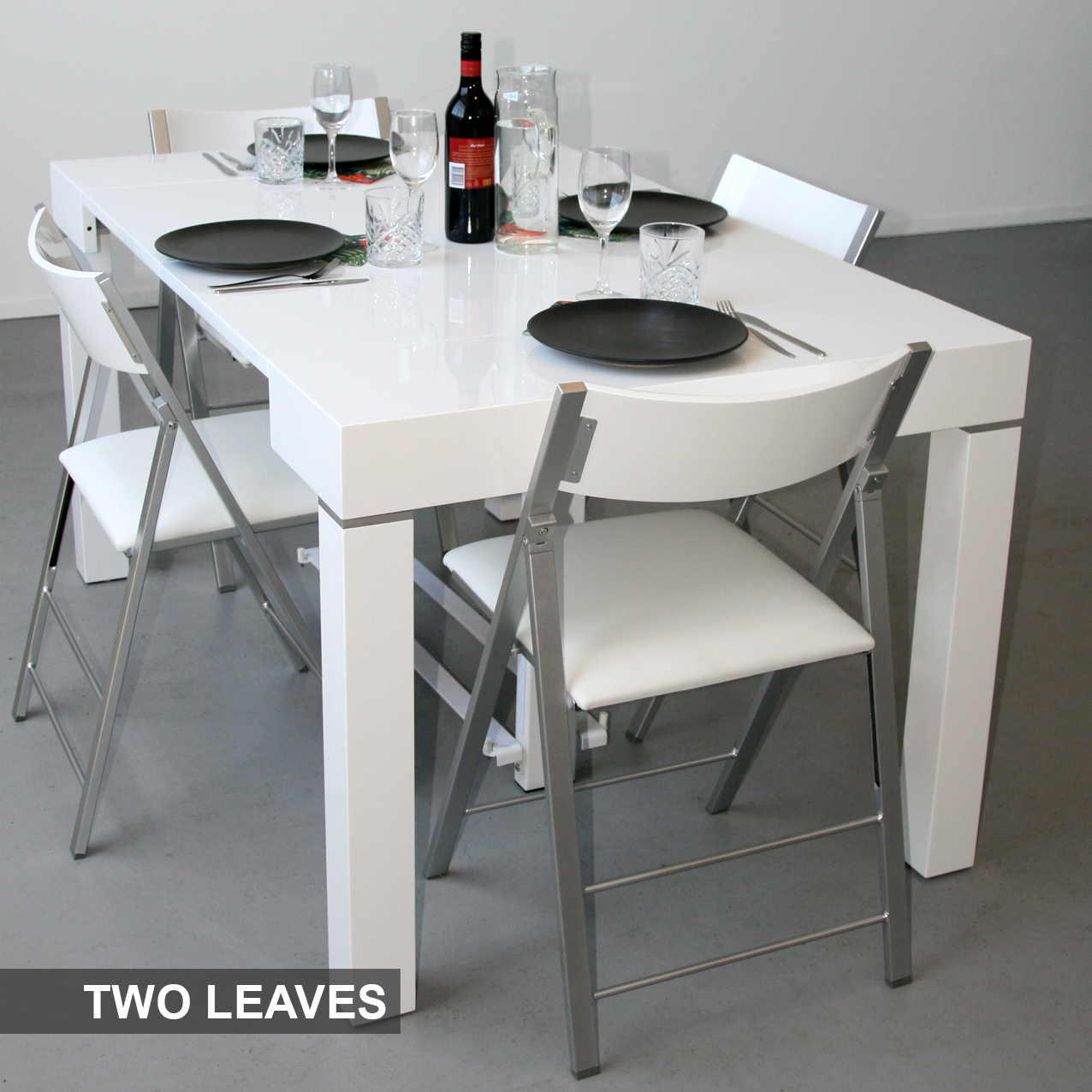 AMICO Extendable Dining Table - 5 Leaves 5 | Space Saving Furniture Australia