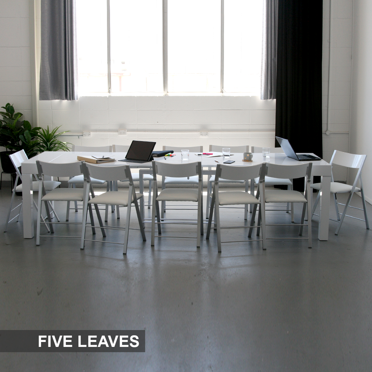 AMICO Extendable Dining Table - 5 Leaves 8 | Space Saving Furniture Australia